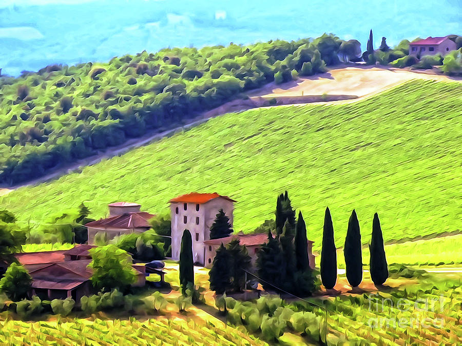 Grape Photograph - In the Hills of Chianti Italy				 by Bob Lentz