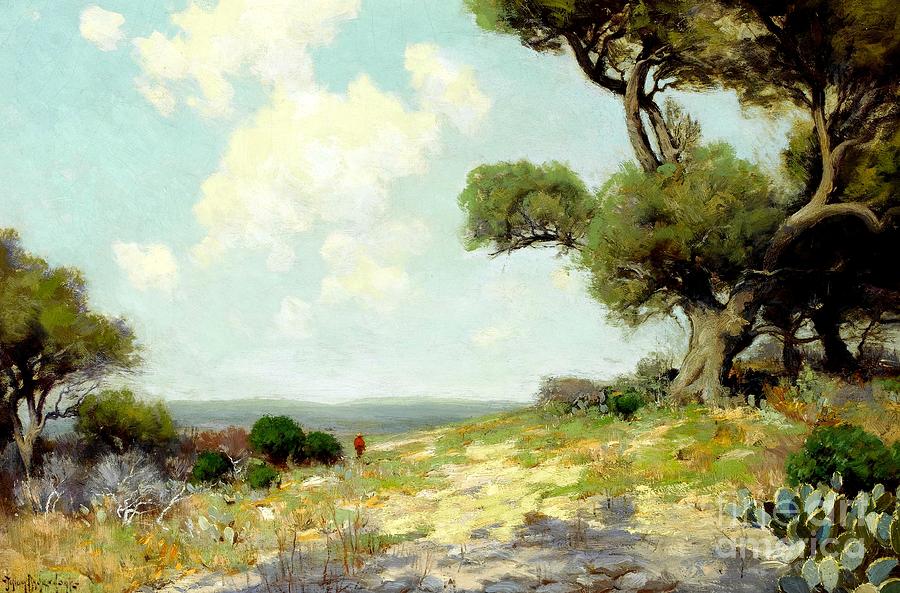 In the Hills of Southwest Texas 1912 Painting by Peter Ogden