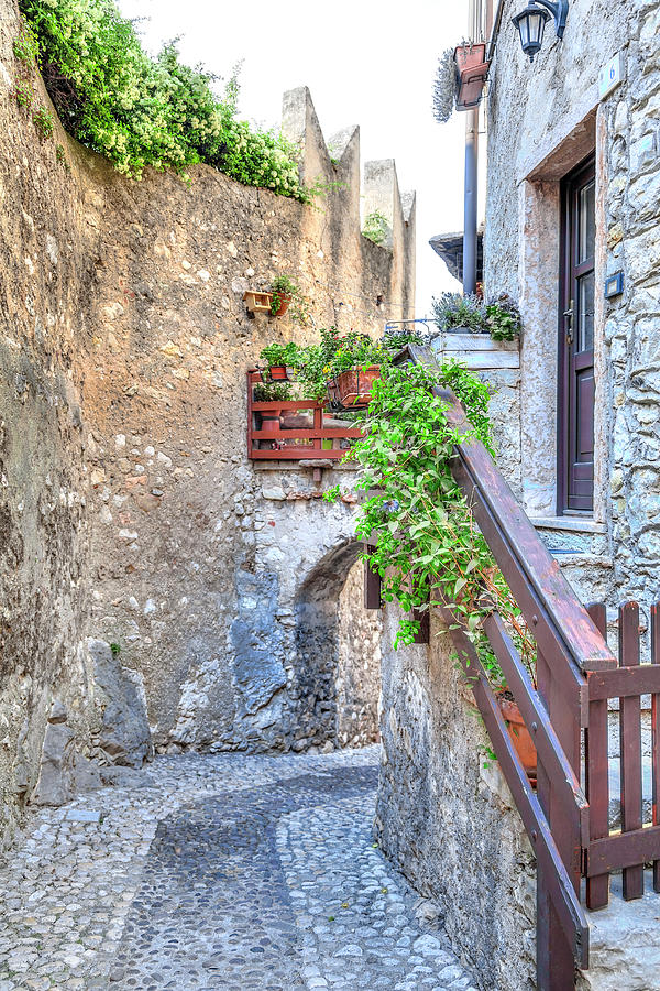 in the historical old town of the charming village Malcesine  Photograph by Gina Koch
