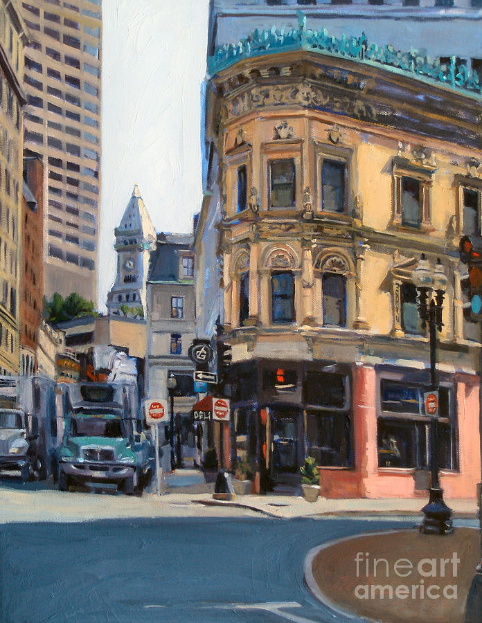 Boston Painting - In the Land of Giants by Deb Putnam