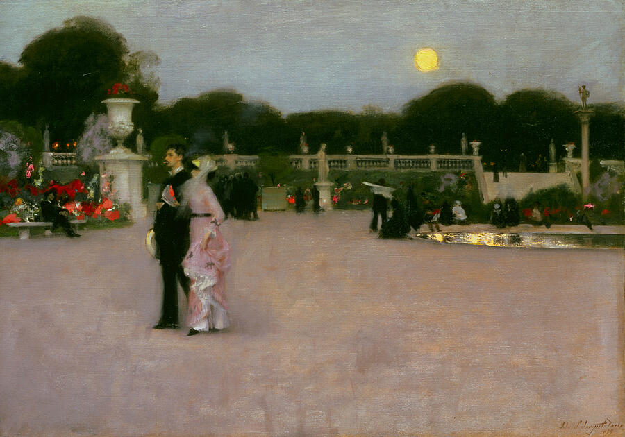 In the Luxembourg Gardens, from 1879 Painting by John Singer Sargent