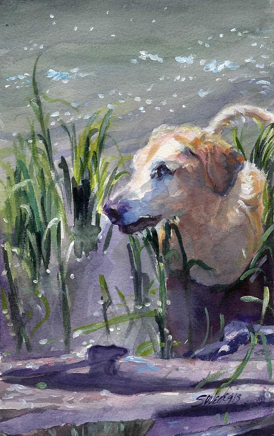 In The Marsh Painting by Sheila Wedegis