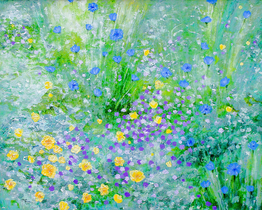 In the Meadow Painting by Linda Rauch