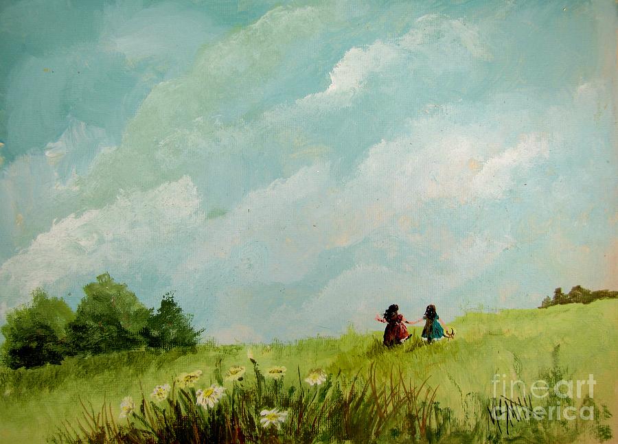 In The Meadow Painting by Marilyn Smith