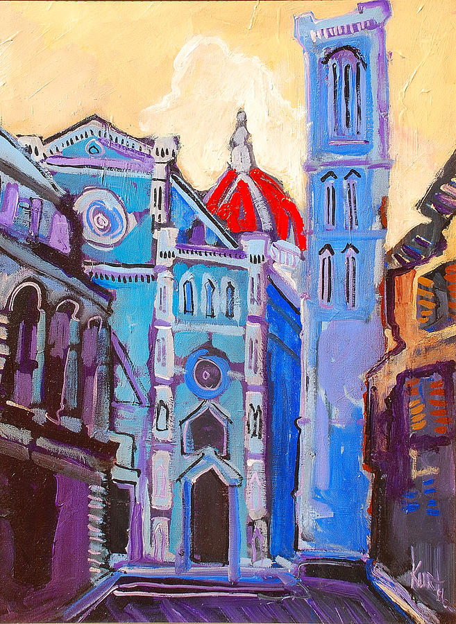 Florence Painting - In the middle of by Kurt Hausmann