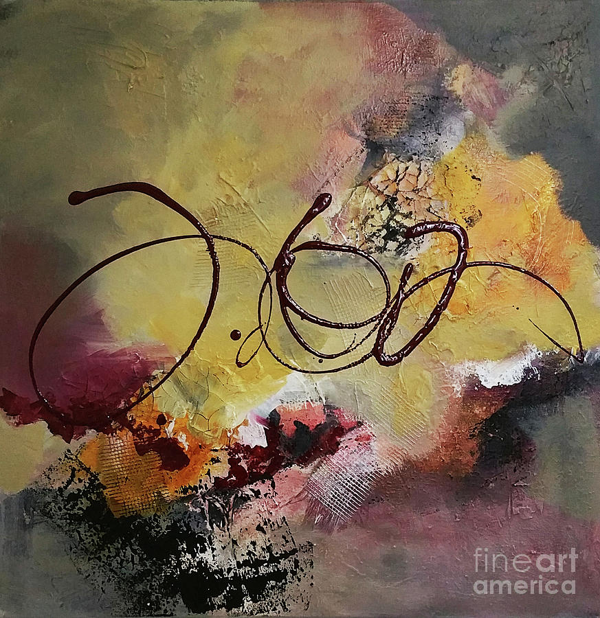 In the Moment #001 Painting by Donna Frost