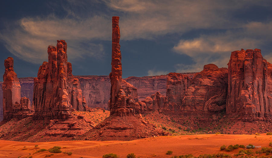 Desert Photograph - In the Moment -Monument Valley by Tim Bryan