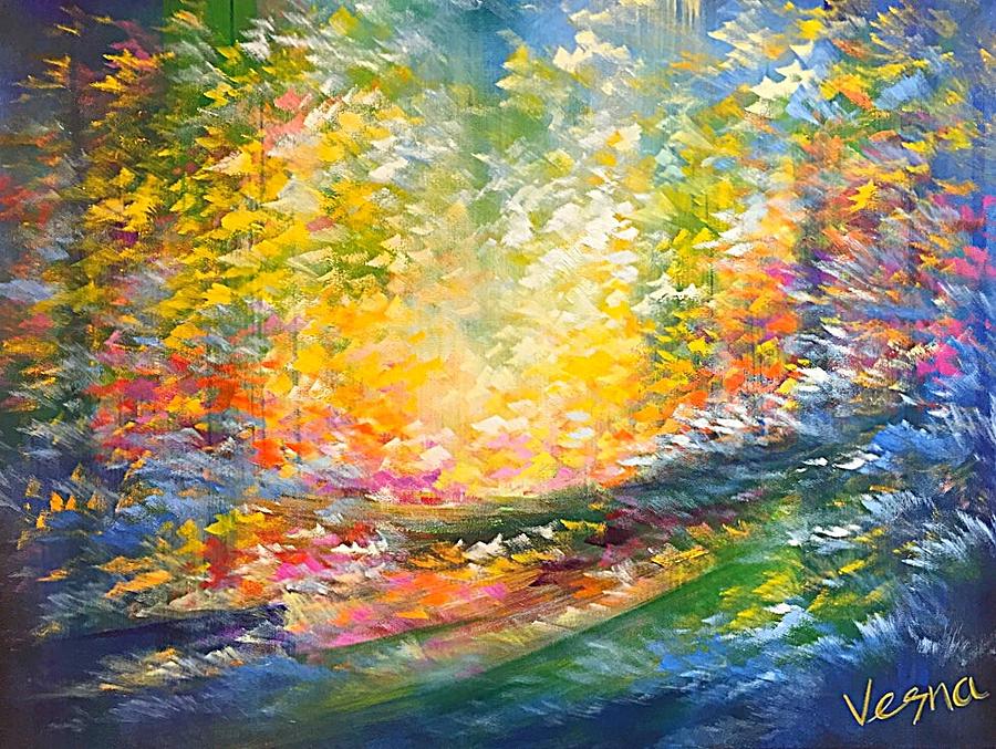 Inspirational Painting - In The Moment by Vesna Delevska Inspirational Painting - In The Moment by Vesna Delevska