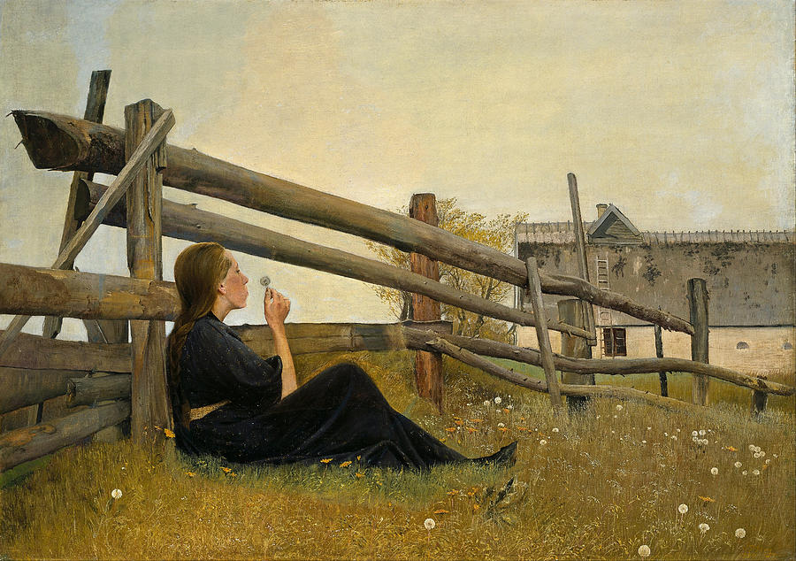 Flower Painting - In the Month of June by Laurits Andersen Ring