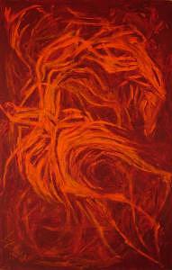 Abstract Painting - In The Morn by Lyuba Zahova Abstract Painting - In The Morn by Lyuba Zahova