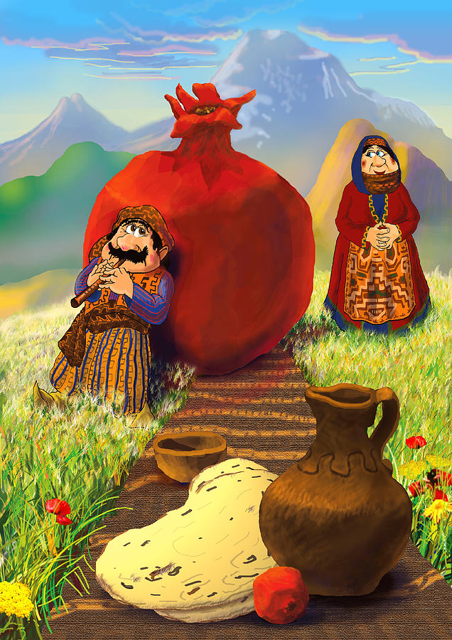 In the Mountains of Armenia Painting by Suren Nersisyan