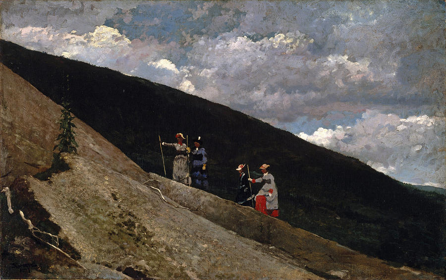 In the Mountains Painting by Winslow Homer