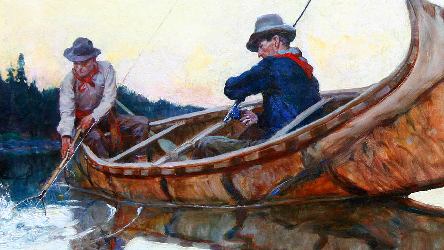 In The Net Painting by Philip R Goodwin