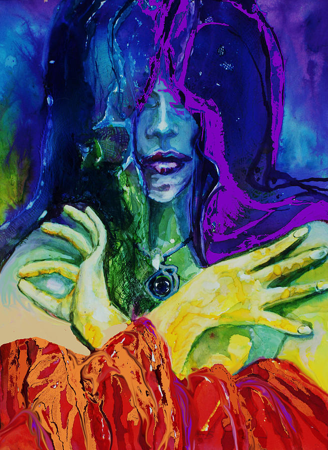 Chakra Painting - In the now. BE by Mary Sonya Conti