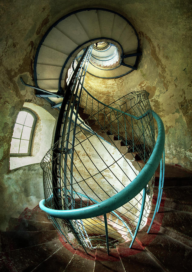 In the old lighthouse Photograph by Jaroslaw Blaminsky