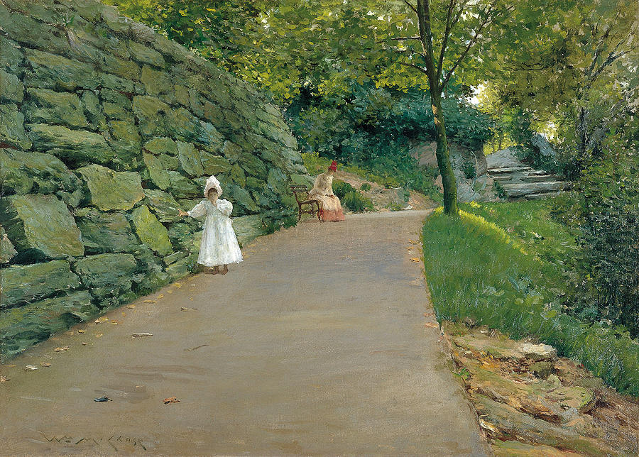 In the Park. A By-path Painting by William Merritt Chase