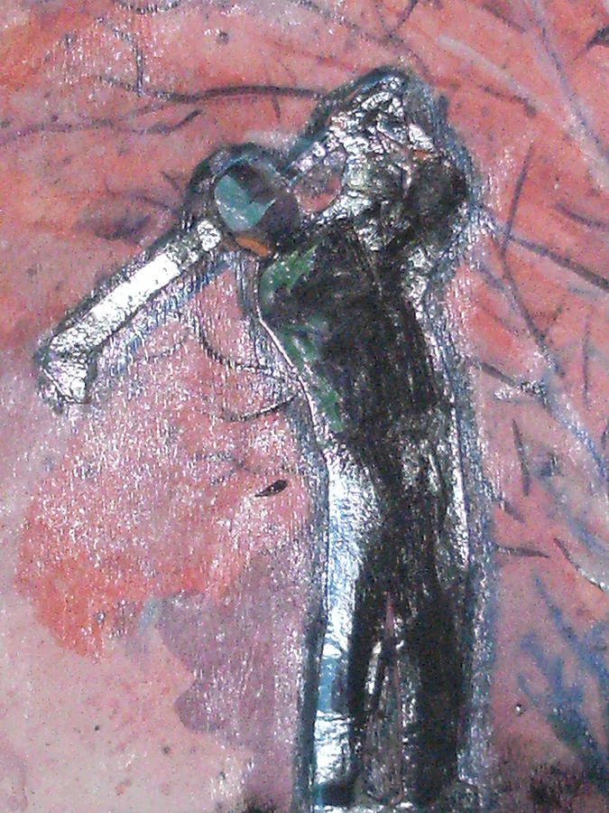 Golf Mixed Media - In the Pink for Par Close-up by Anne-Elizabeth Whiteway