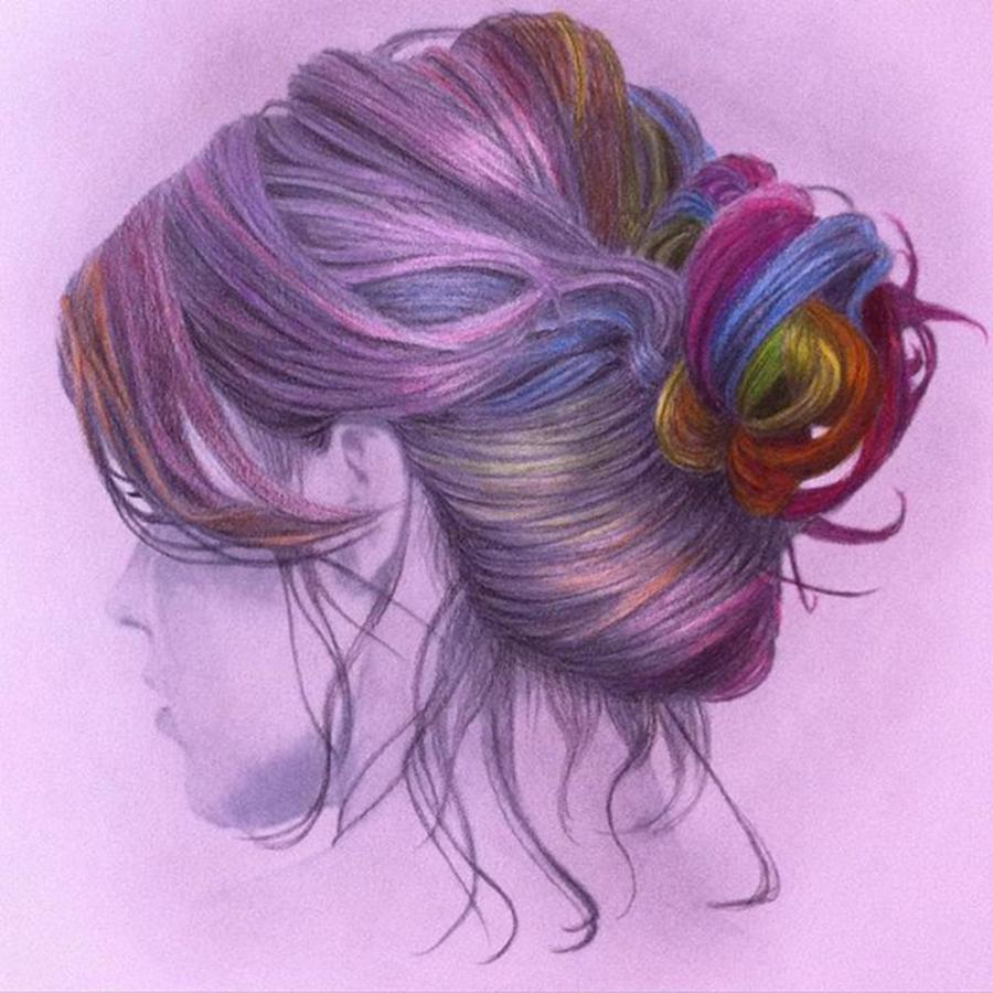 Hairstyle Photograph - In The Process Of Coloring! Then Last by Sarah Krafft