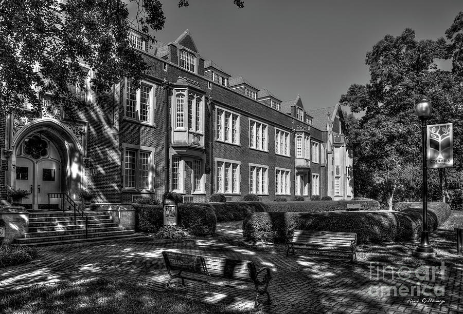 In The Shade B W Campbell Hall Columbia Theological Seminary Art Photograph by Reid Callaway