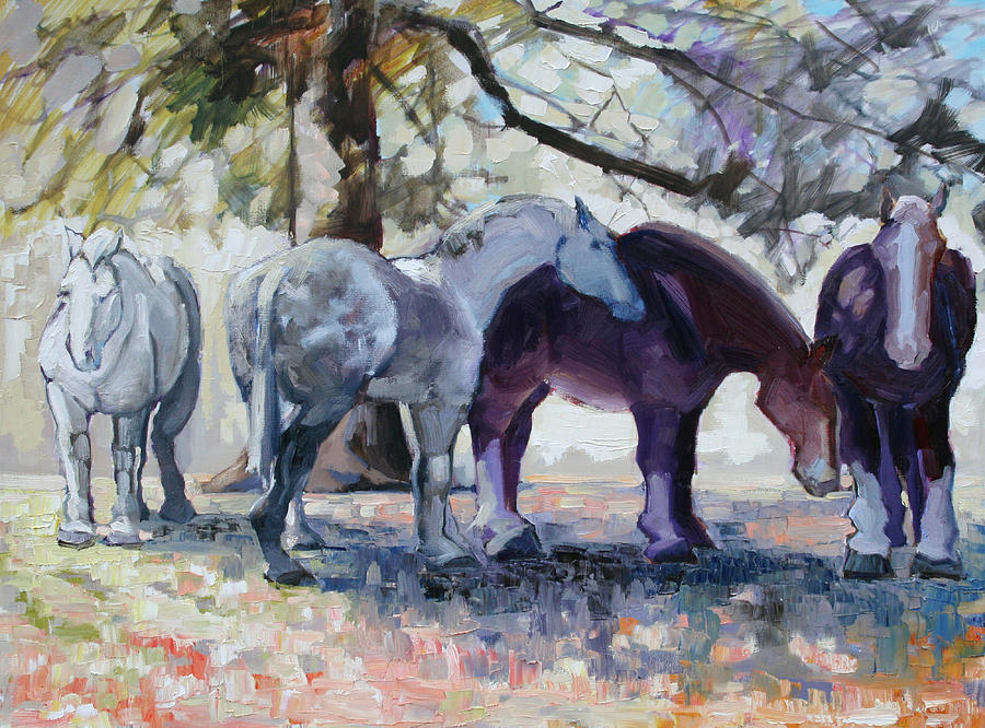 In the Shade Painting by Gregg Caudell