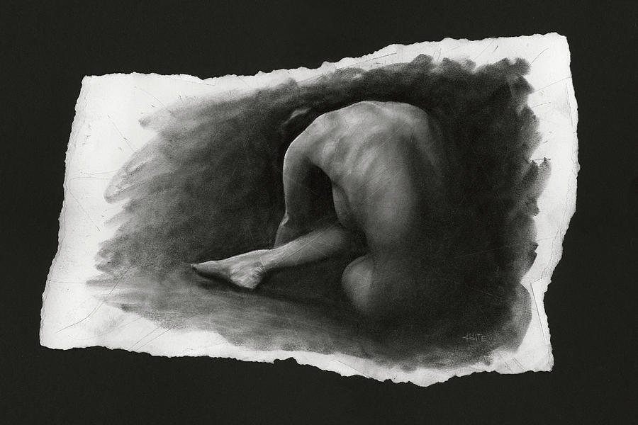 Dark Drawing - In the Shadows 3 by Christian Klute Dark Drawing - In the Shadows 3 by Christian Klute