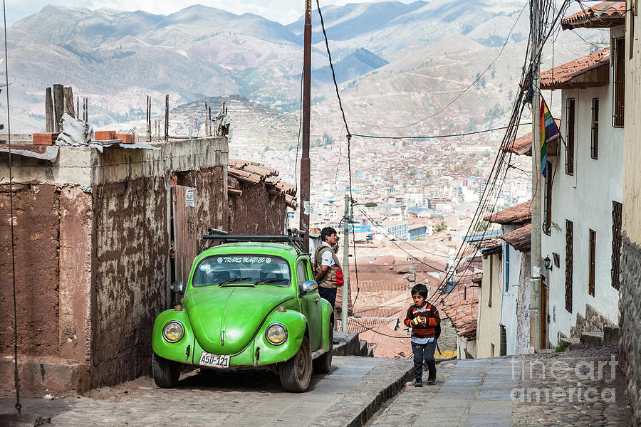 In the Streets of Cusco Photograph by Olivier Steiner