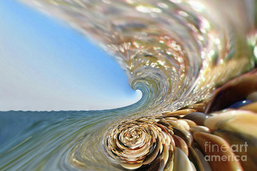 In The Swirl of a Wave Twirl Photograph by Wernher Krutein