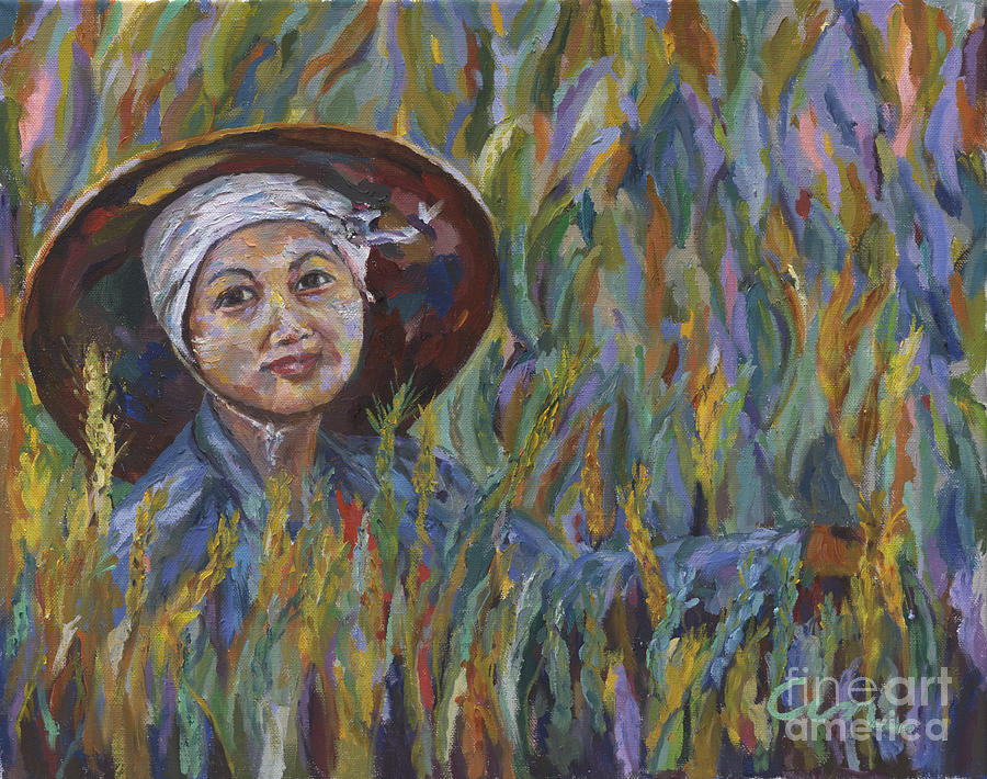 In The Wheat Field Painting by Michael Cinnamond