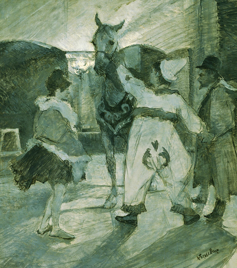 Henri De Toulouse Lautrec Painting - In the Wings at the Circus by Henri de Toulouse-Lautrec