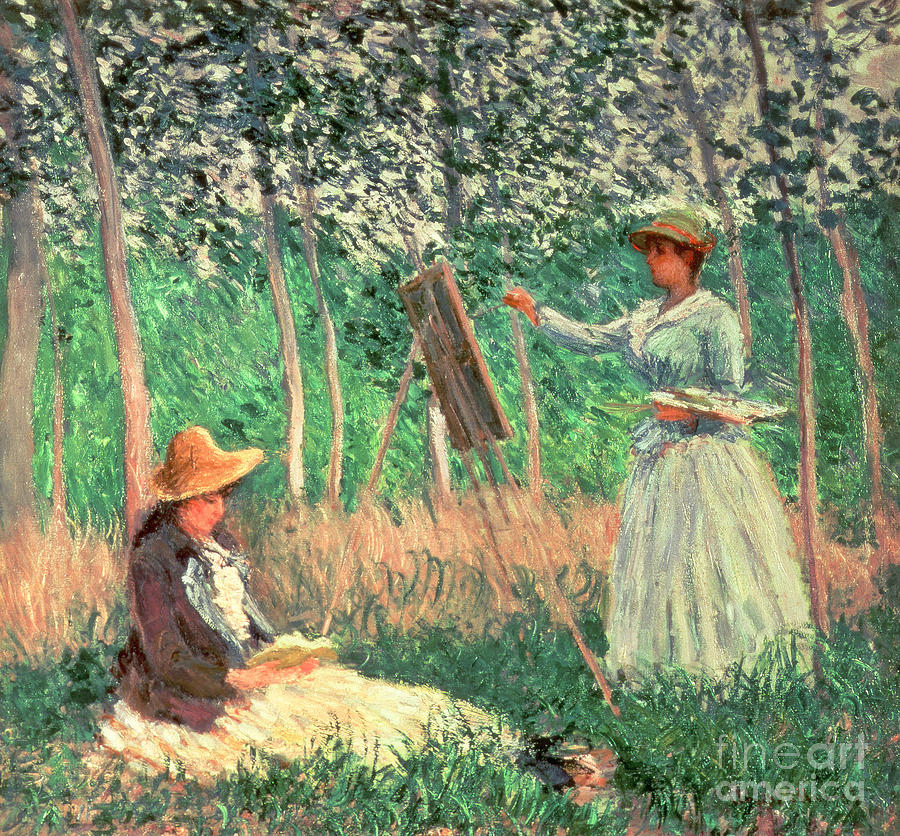 Claude Monet Painting - In the Woods at Giverny by Claude Monet