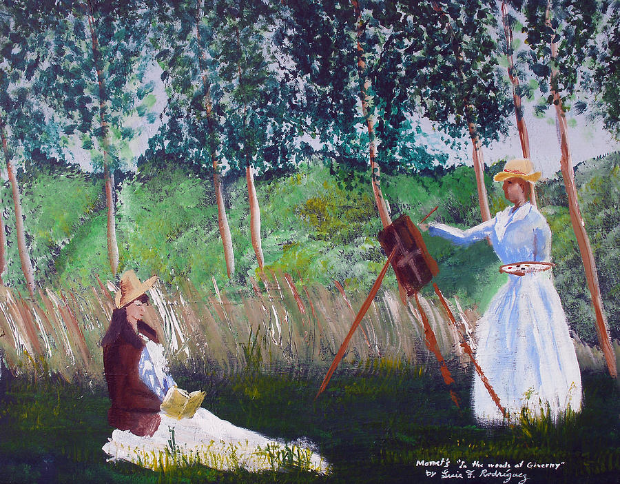 In The Woods At Giverny Painting by Luis F Rodriguez