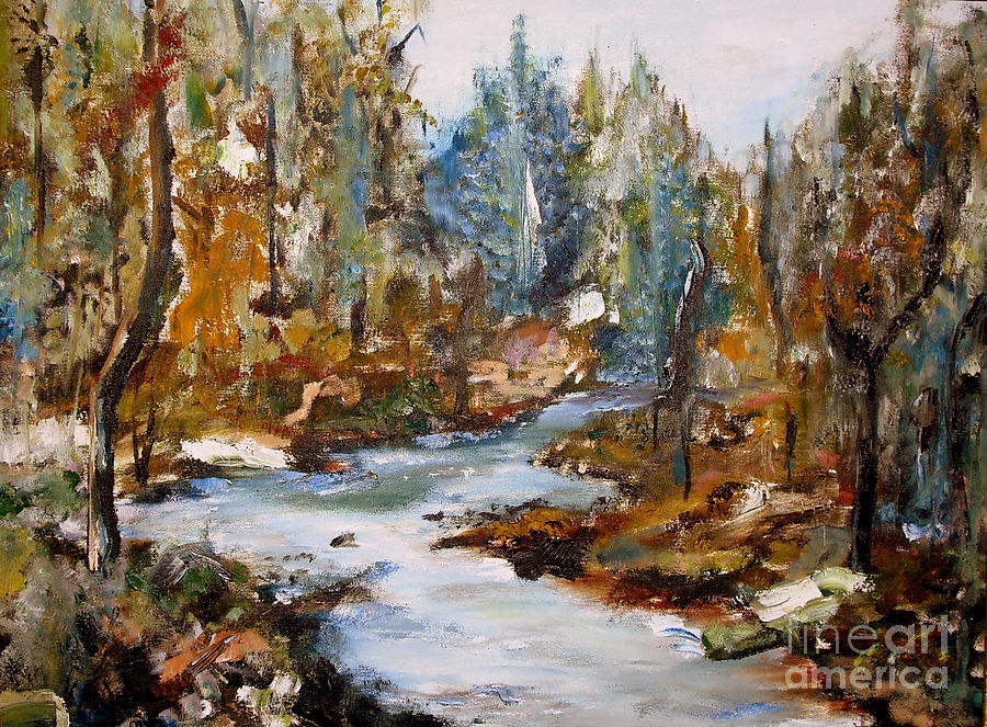 In the woods Painting by Jodie Marie Anne Richardson Traugott          aka jm-ART