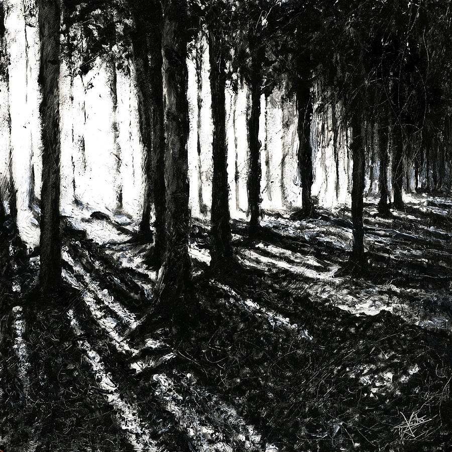 Landscape Painting - In The Woods 3 by Christian Klute Landscape Painting - In The Woods 3 by Christian Klute