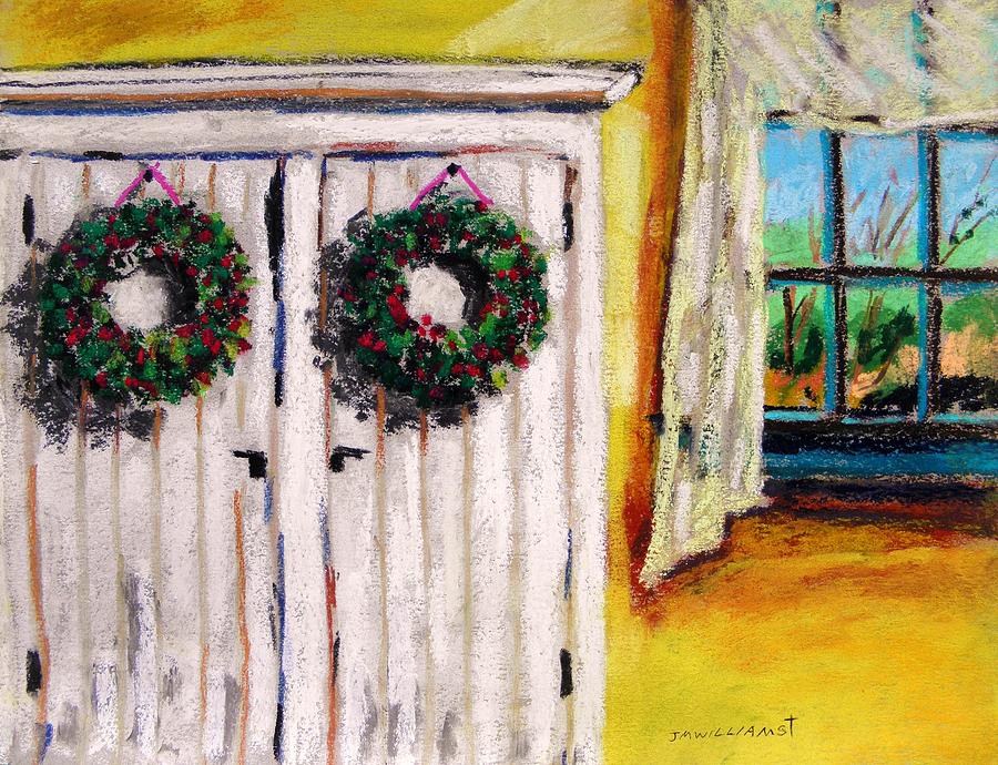 Christmas Painting - In the Yellow Kitchen by John Williams