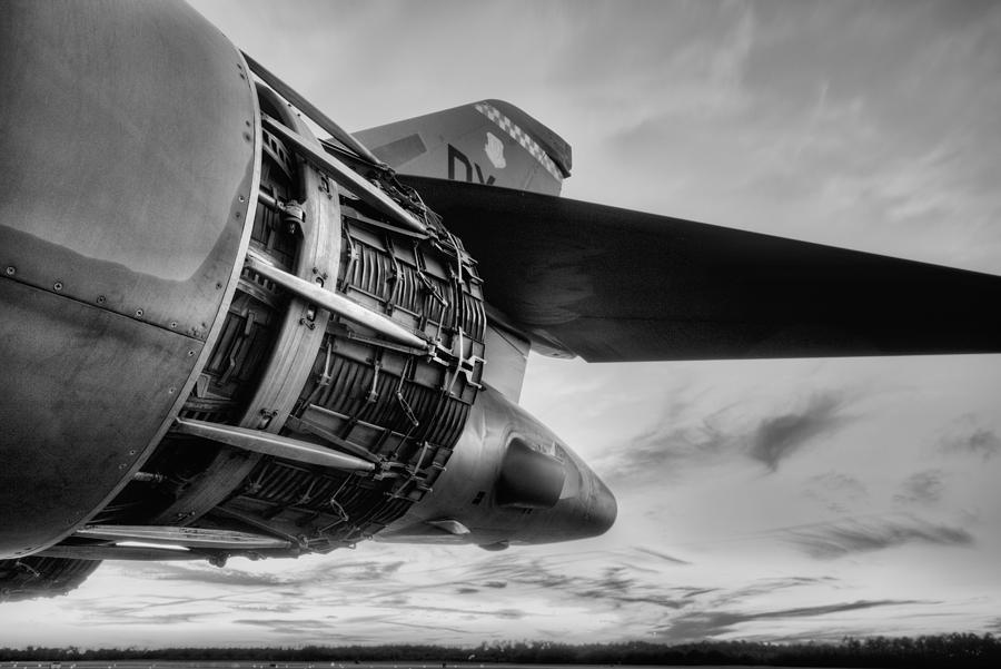 In Thrust We Trust Black and White Photograph by JC Findley