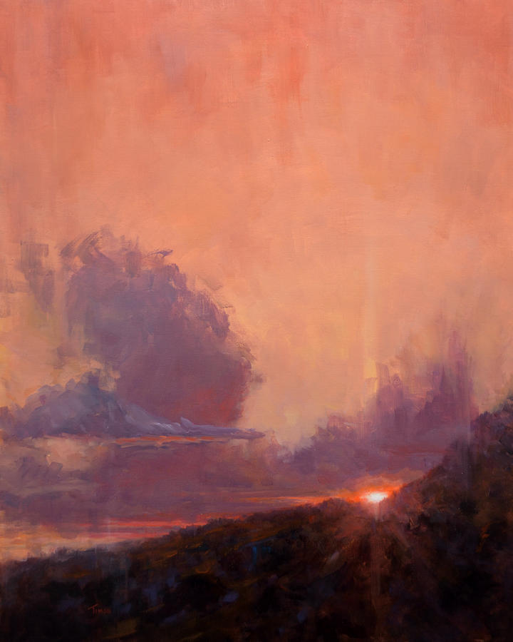Sunset Painting - In Transition by Timon Sloane