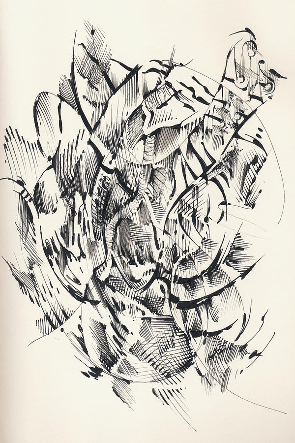 Pen And Ink Drawing - In Vain by Keith A Link Pen And Ink Drawing - In Vain by Keith A Link