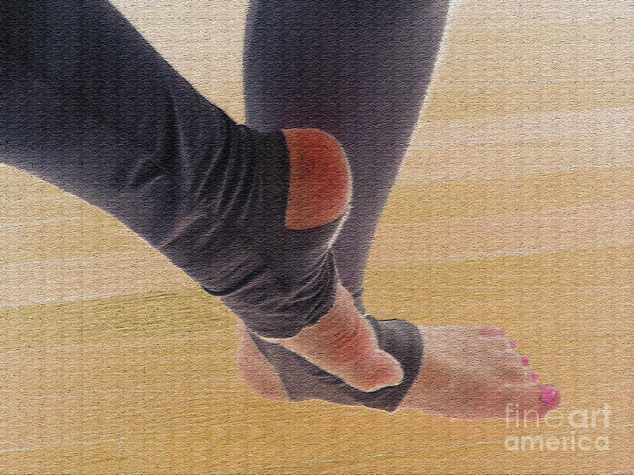 In Warm Up Tights Relaxed Position Photograph by Nina Silver
