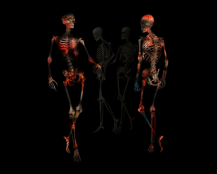 Skeleton Digital Art - In Your Closet by Betsy Knapp