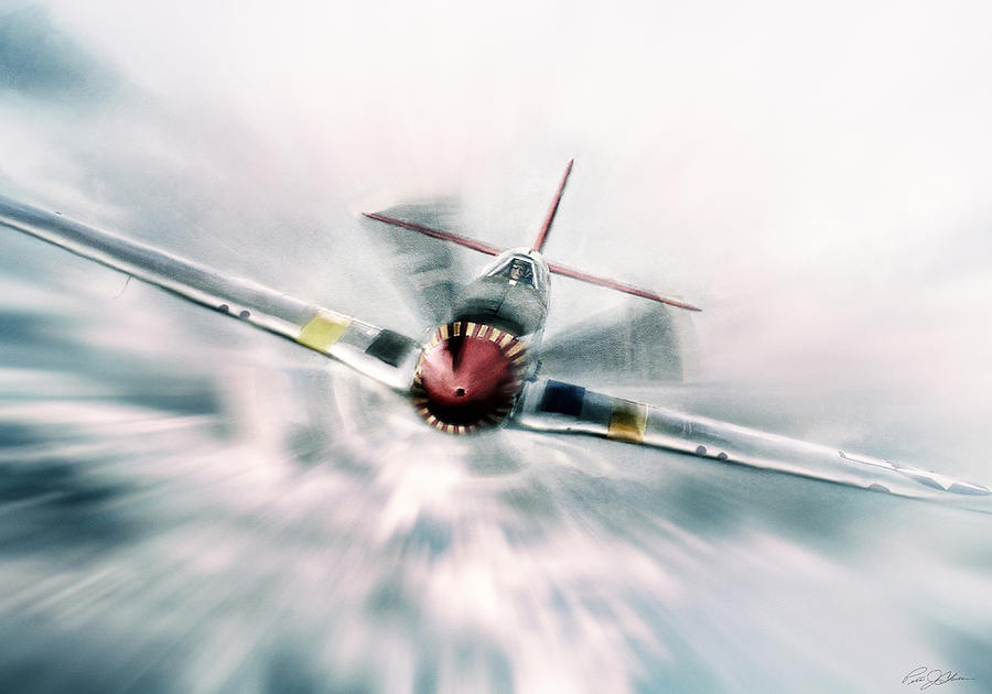 Airplane Digital Art - In Your Face by Peter Chilelli