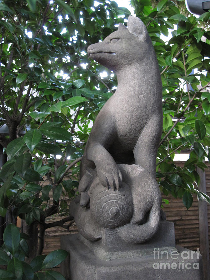 Inari Fox Statue Photograph by Brandy Woods