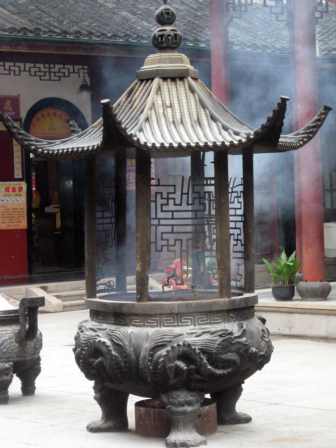 Incense Burner Shanghai Photograph by Lisa Boyd