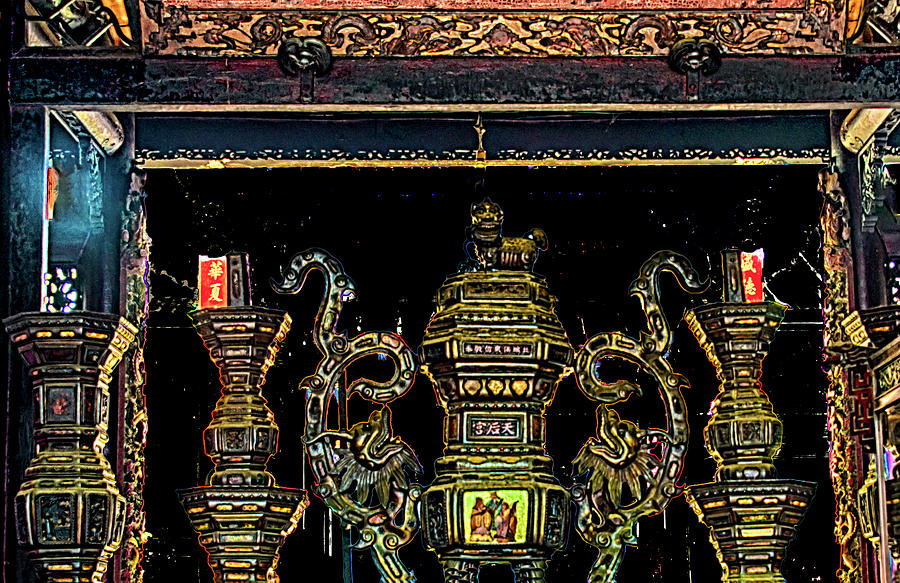 Incense Burners In Temple Photograph by Joseph Hollingsworth