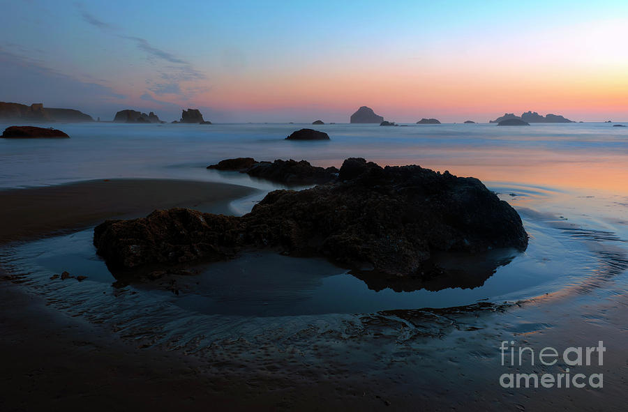 Beach Photograph - Incircled by the Sea by Michael Dawson