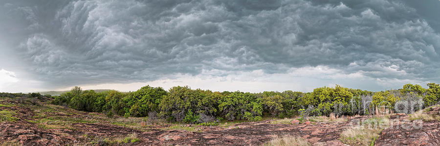 Incoming Ominous Supercell Over Inks Lake State Park - Burnet County Texas Hill Country Photograph