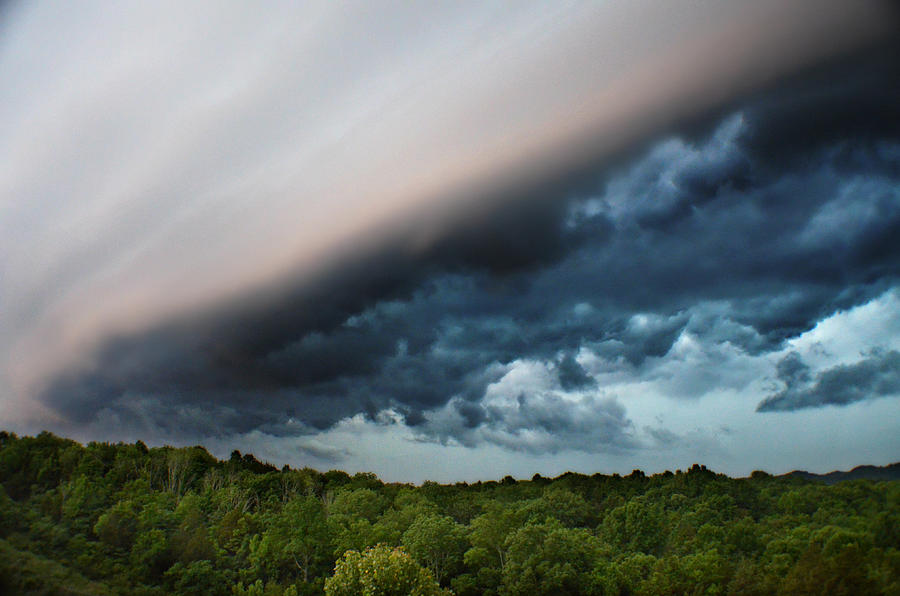 Incoming Shelf Cloud Photograph by Ally White