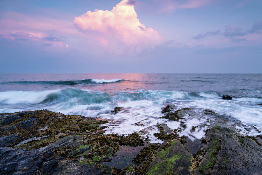 Incoming Tide at Beavertail Point, Jamestown, Rhode Island Photograph by Dawna Moore Photography