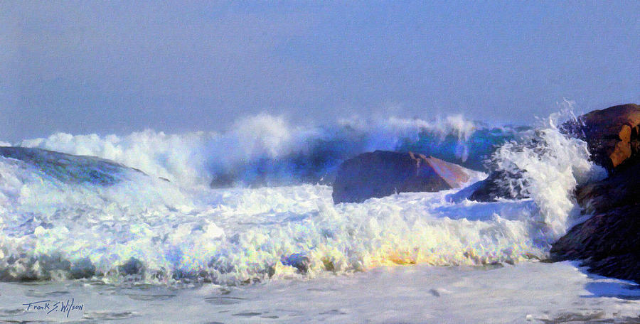 Incoming Wave Photograph by Frank Wilson