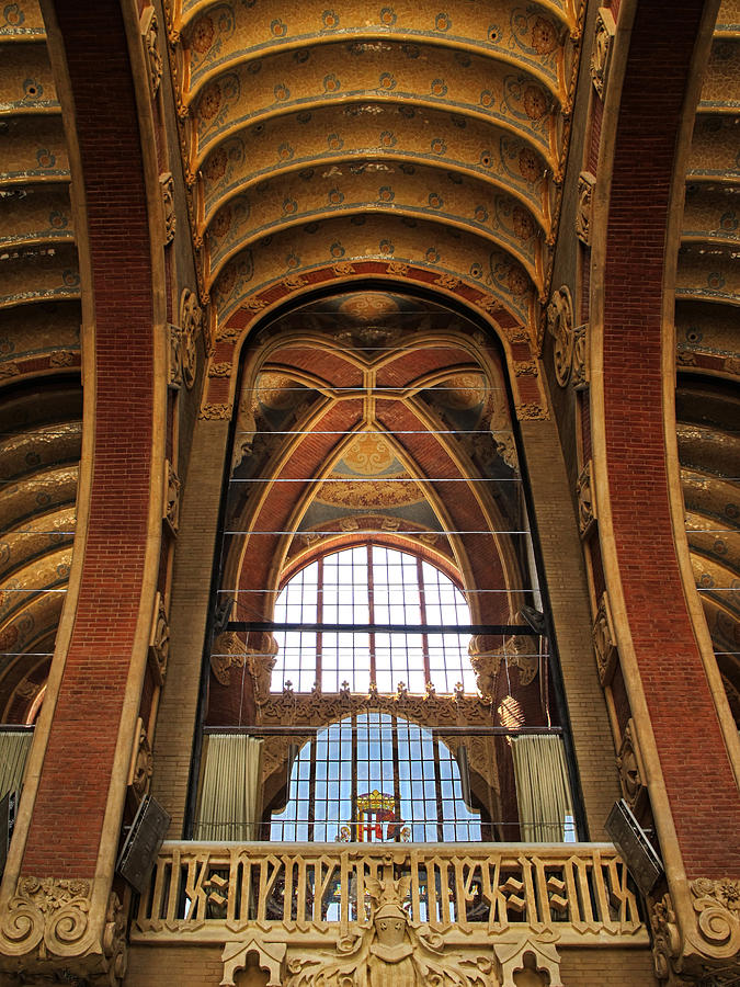 Incredible Ceiling at Sant Pau in Barcelona Photograph by Dave Mills