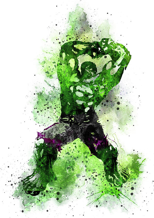 Incredible Hulk Painting by Rosalia S